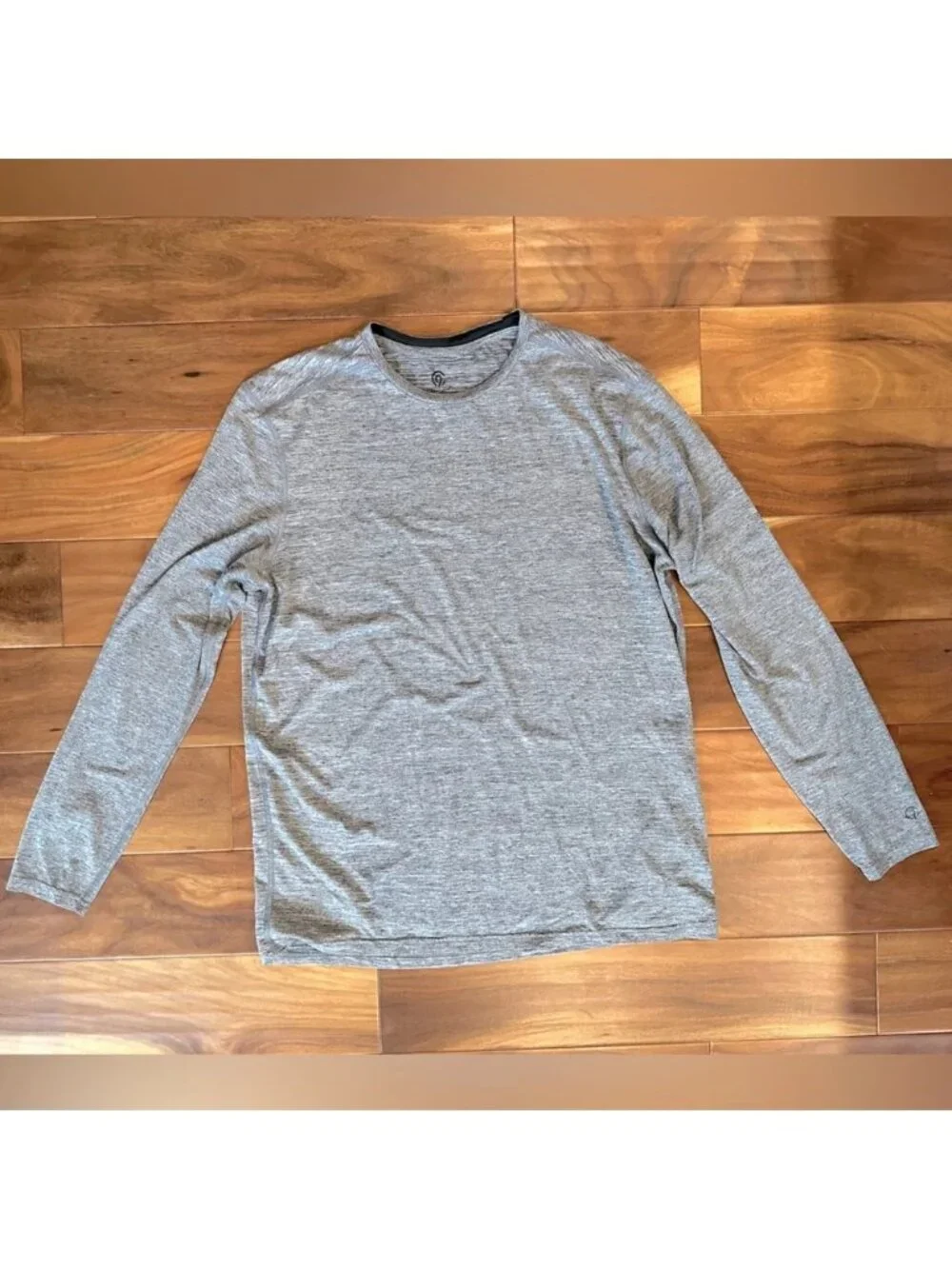 Champion Heather Grey Dri Fit Long Sleeve Shirt size Large